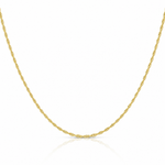 10k 1.55mm Carded Cable Rope Chain - Lifestyle View