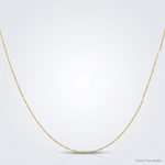 10k .5mm Carded Cable Rope Chain - Lifestyle View