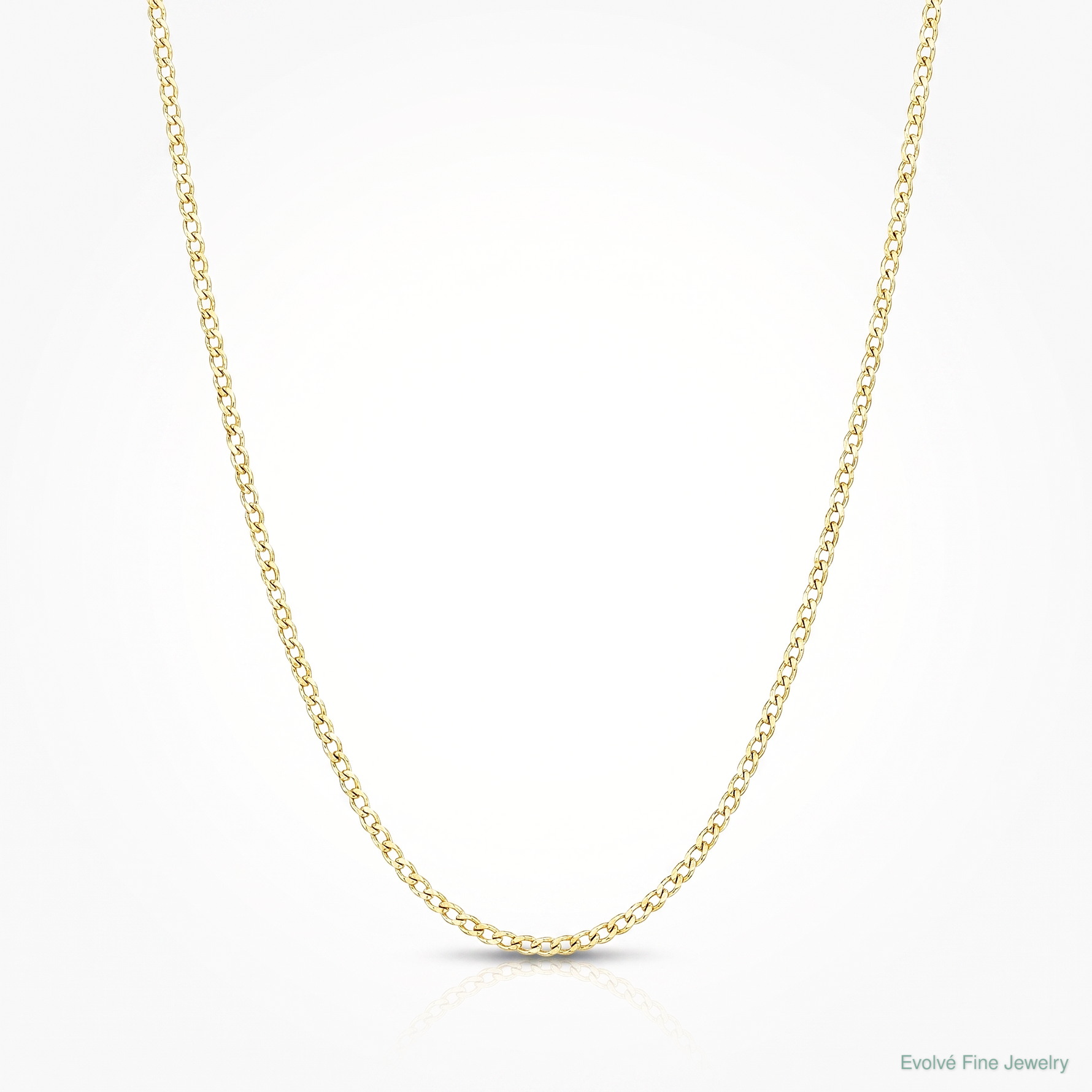 10k .42mm Carded Curb Chain - Lifestyle View