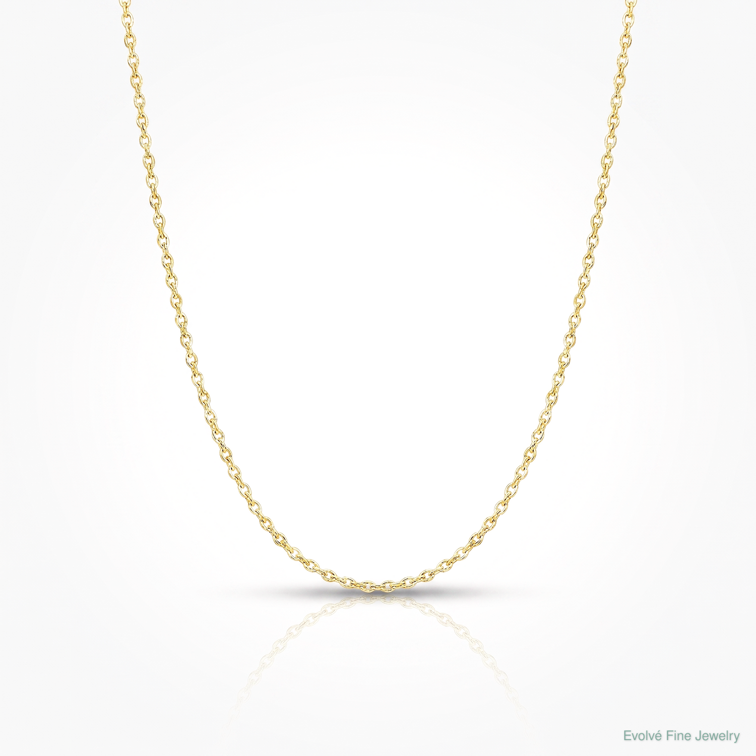 10k .6 mm Carded Cable Rope Chain - Lifestyle View