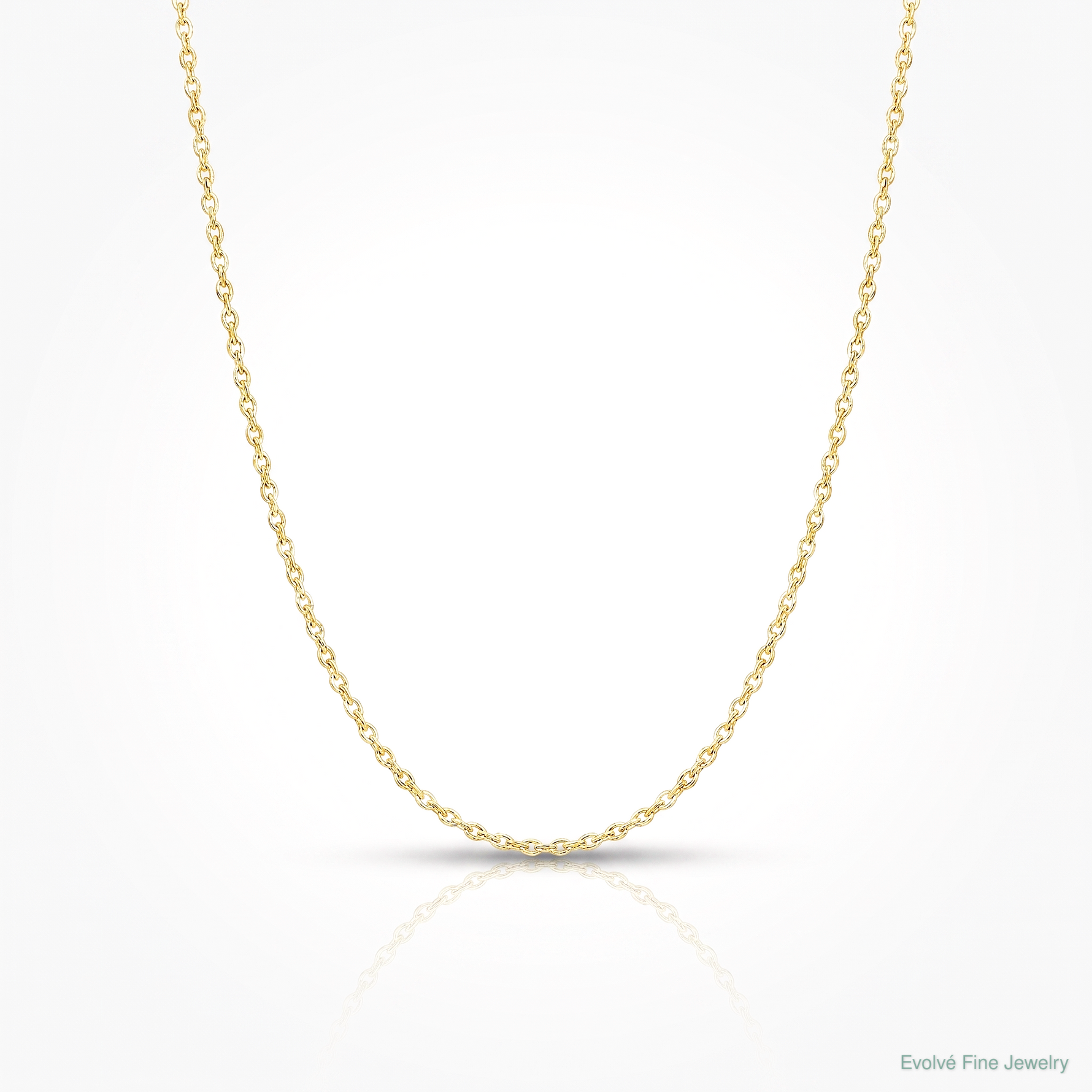 10k .6 mm Carded Cable Rope Chain - Lifestyle View