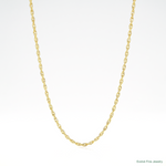 10k .7mm Carded Cable Rope Chain - Lifestyle View