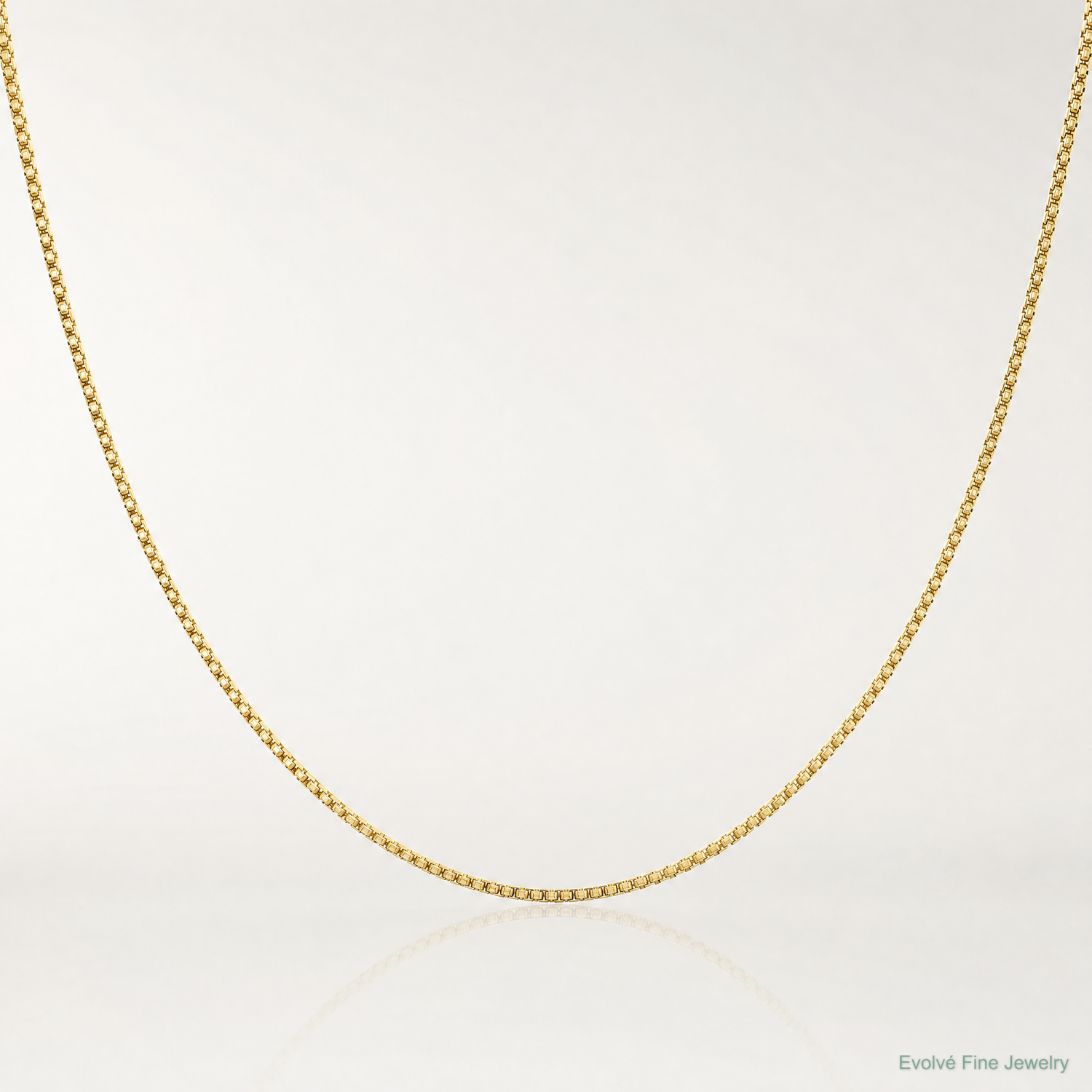 10k .5mm Box Chain - Lifestyle View