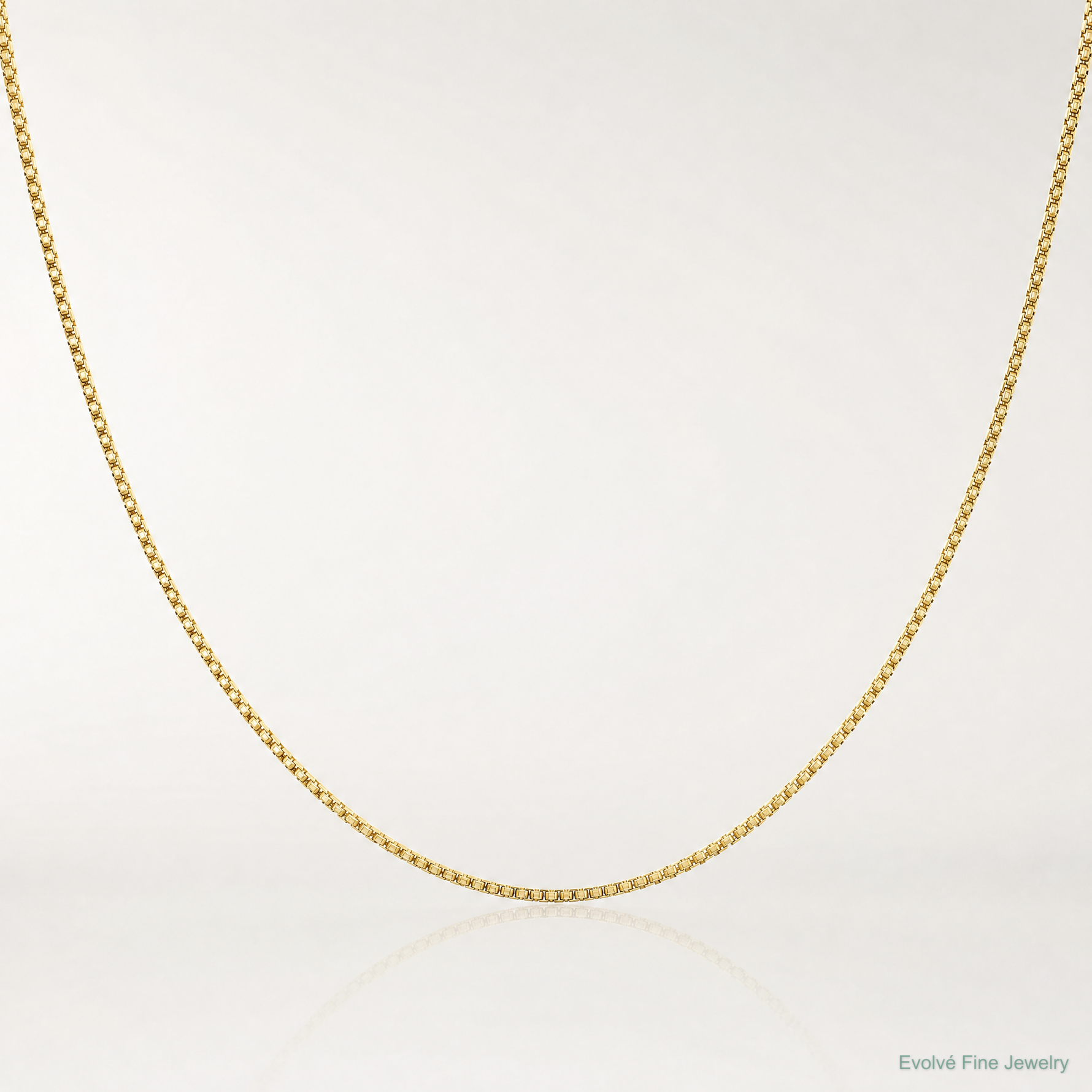 10k .5mm Box Chain - Lifestyle View