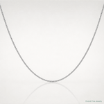10k White Gold .5mm Box Chain - Lifestyle View