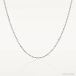 10k White Gold .9mm Box Chain - Lifestyle View