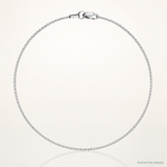10k White Gold .9mm Box Chain - Lifestyle View