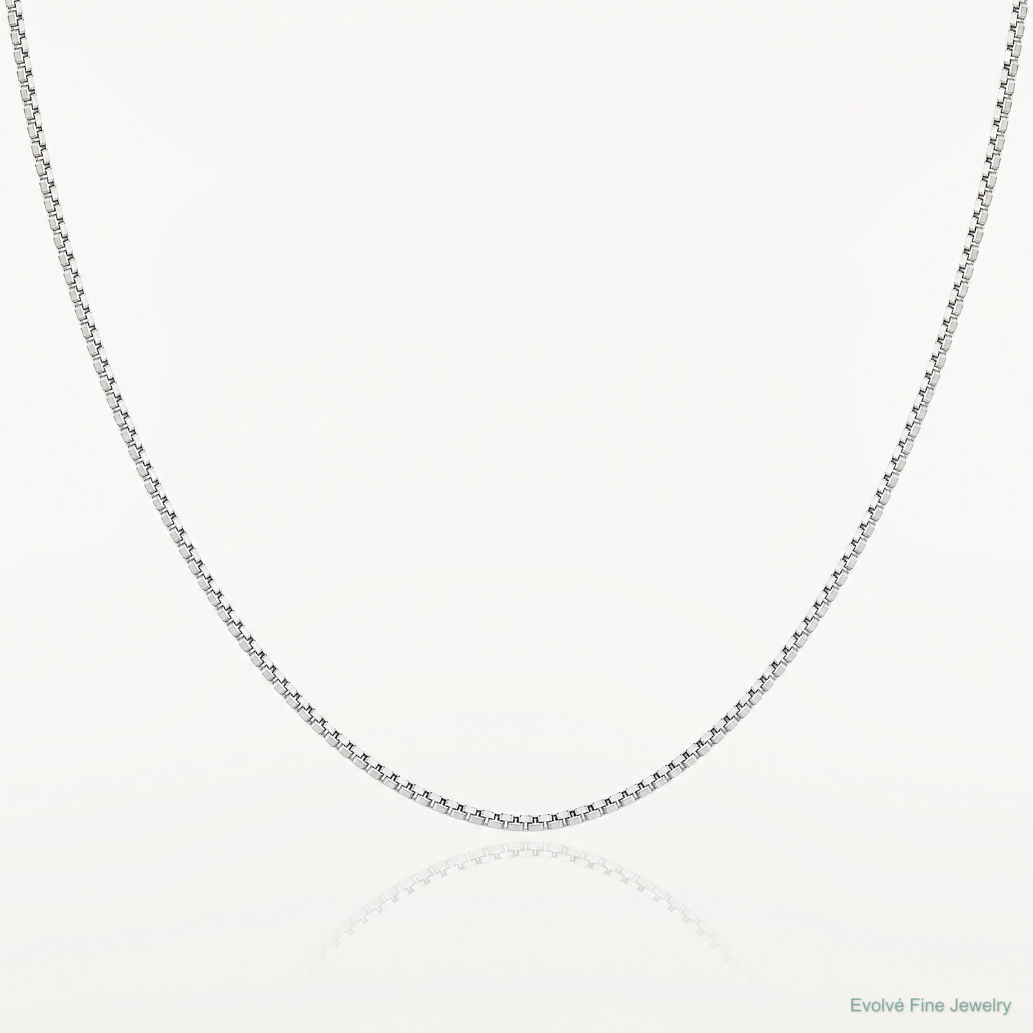10k WG 1.1mm Box Chain - Lifestyle View