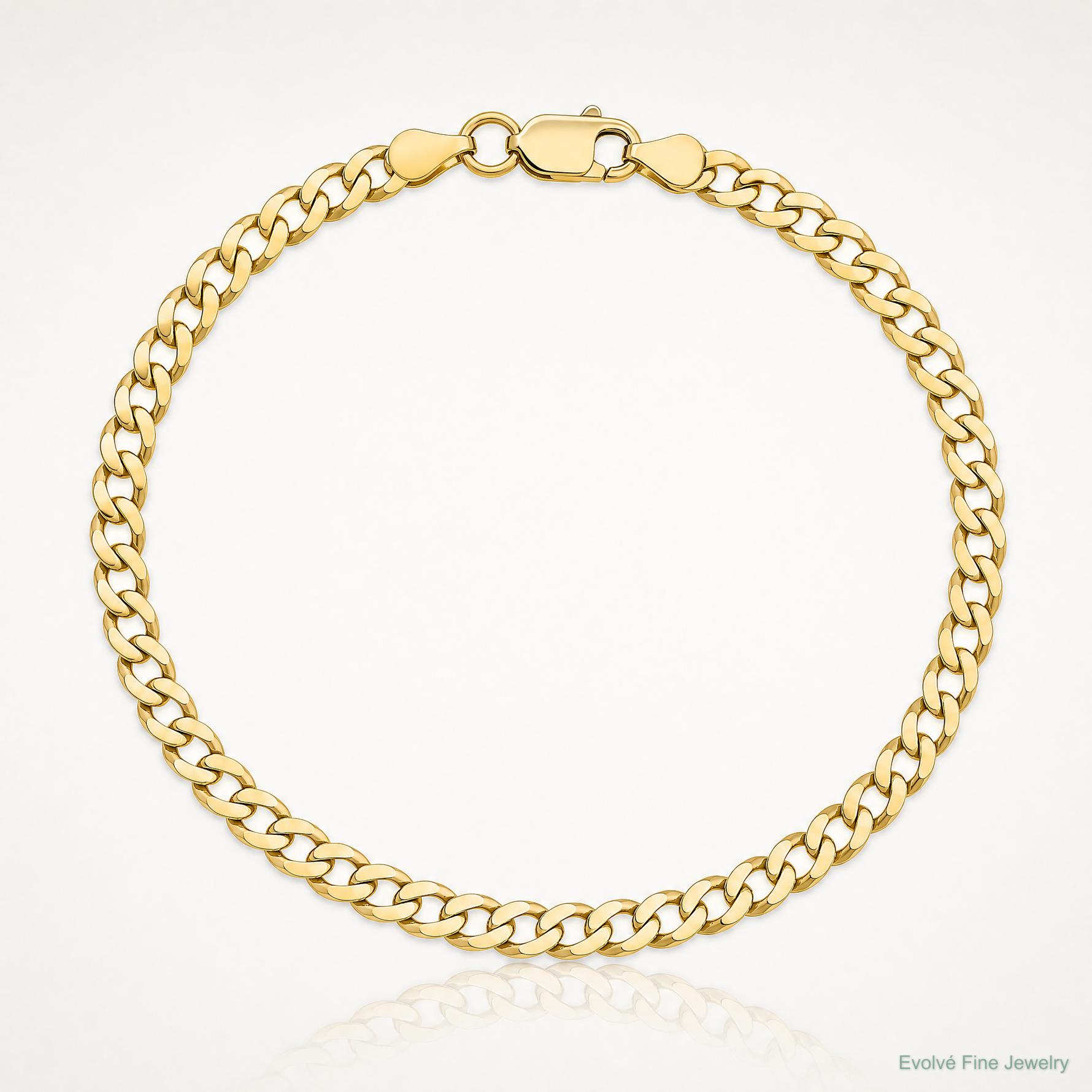 10K 3.1mm Lightweight Flat Cuban Chain - Lifestyle View