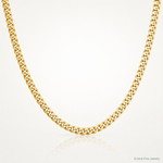 10K 3.7mm Lightweight Flat Cuban Chain - Lifestyle View