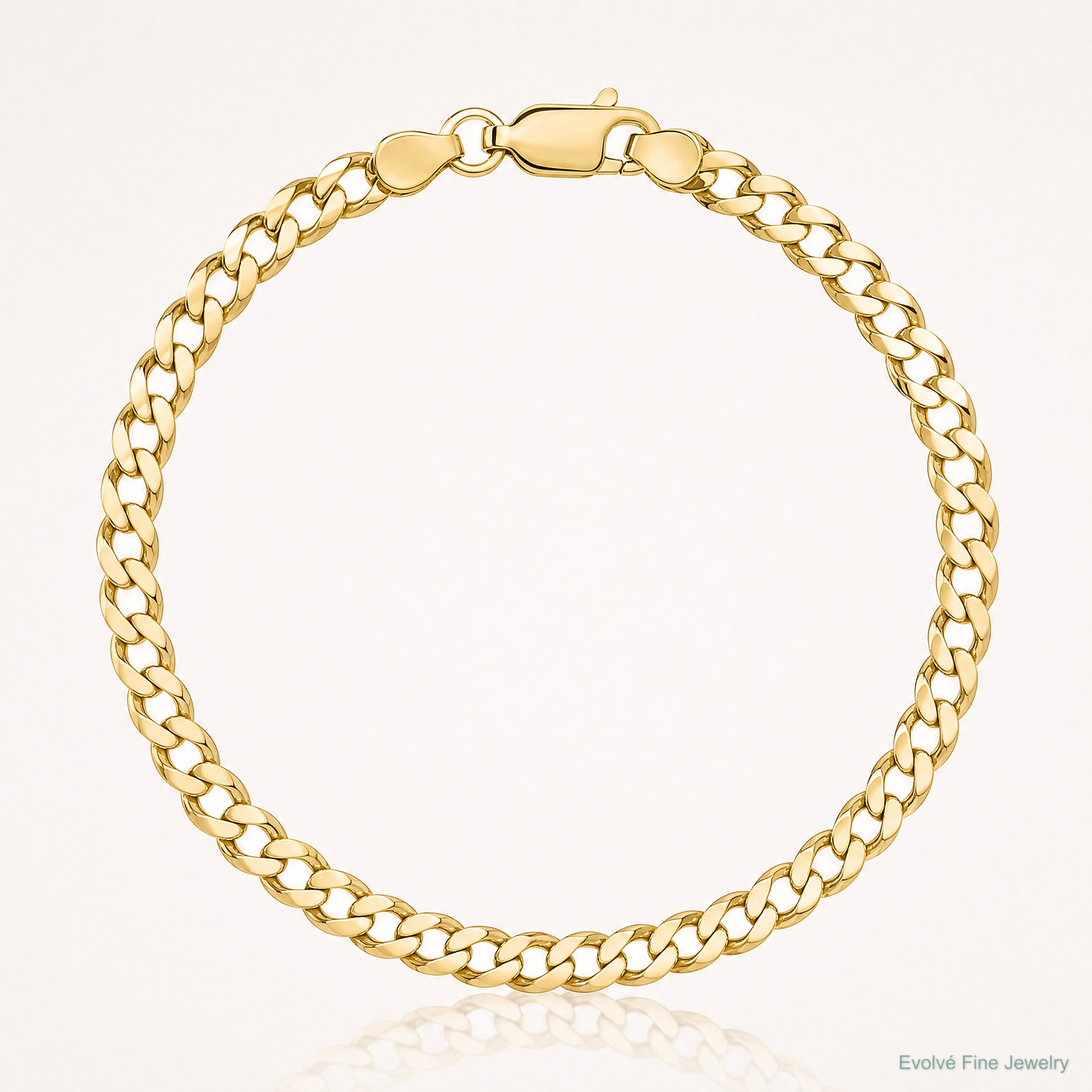 10K 3.7mm Lightweight Flat Cuban Chain - Lifestyle View
