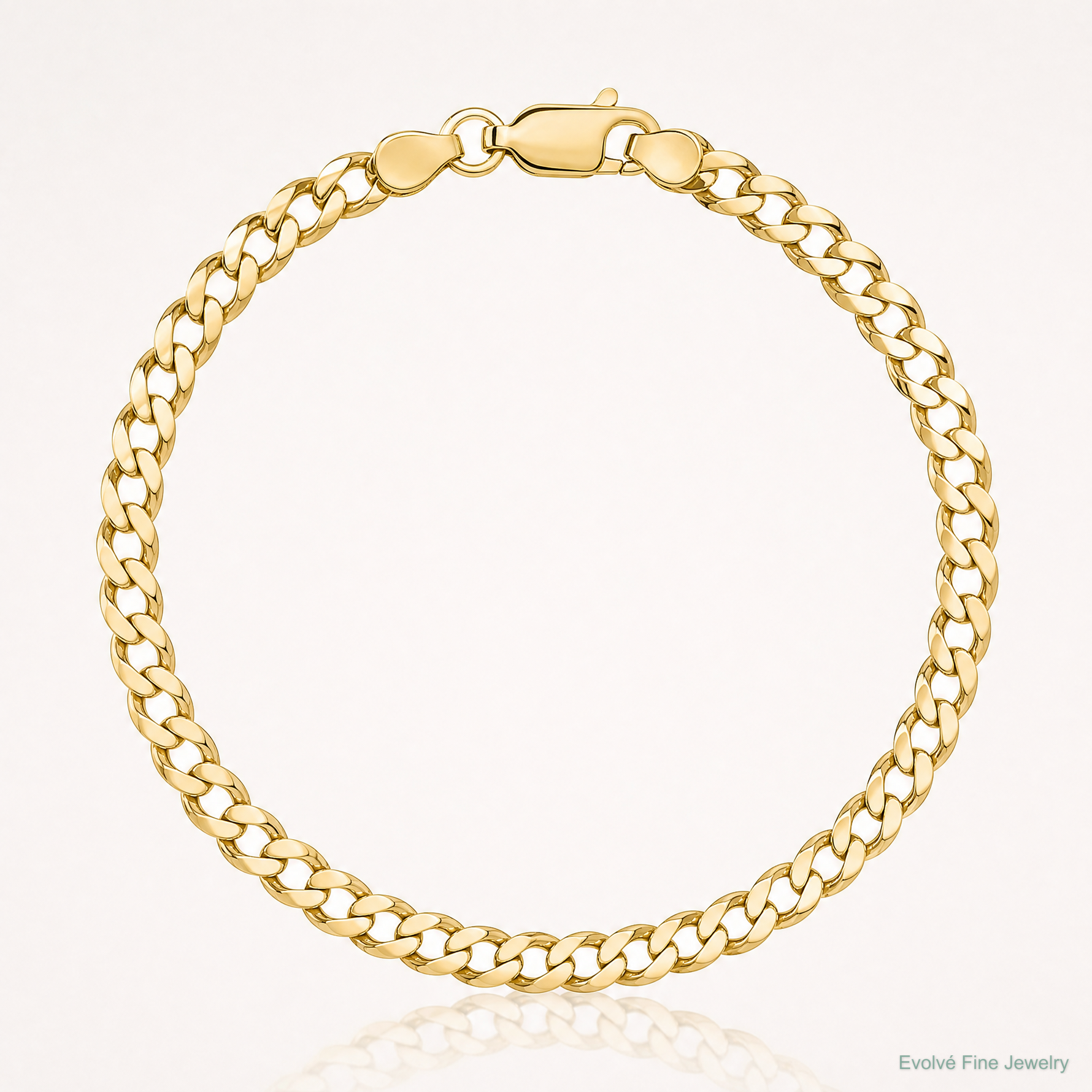 10K 3.7mm Lightweight Flat Cuban Chain - Lifestyle View