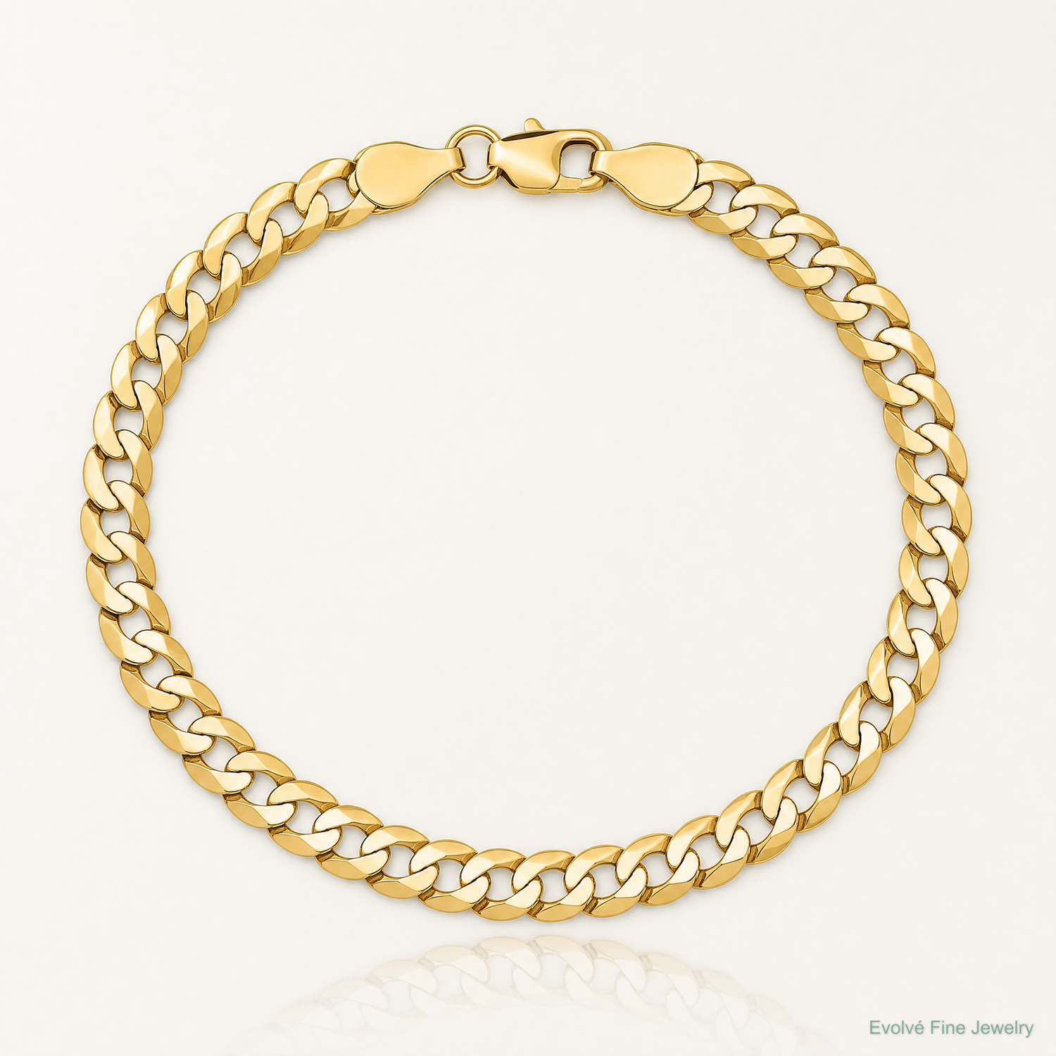 10K 4.7mm Lightweight Flat Cuban Chain - Lifestyle View
