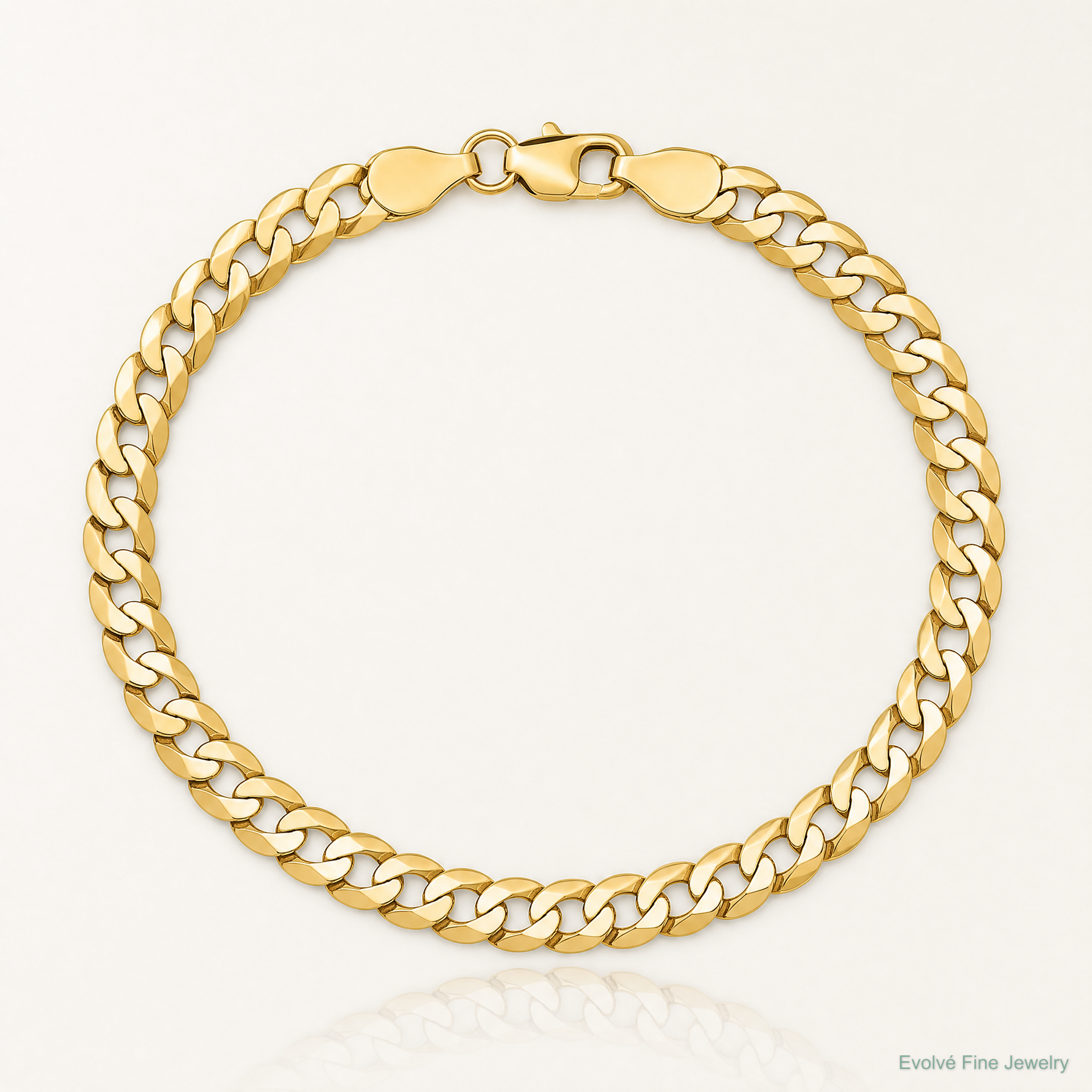 10K 4.7mm Lightweight Flat Cuban Chain - Lifestyle View