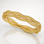 Leslie's 10K Fancy Stretch Bangle Bracelet - Lifestyle View