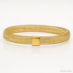 Leslie's 10K Polished Stretch Bangle - Lifestyle View