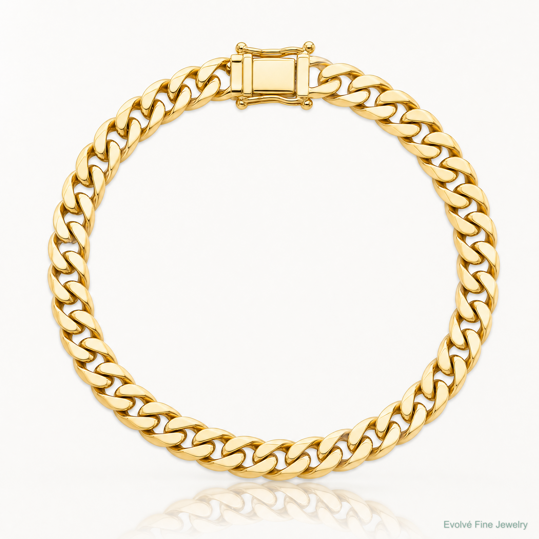 10k 7mm Hand-polished Miami Cuban Chain - Lifestyle View
