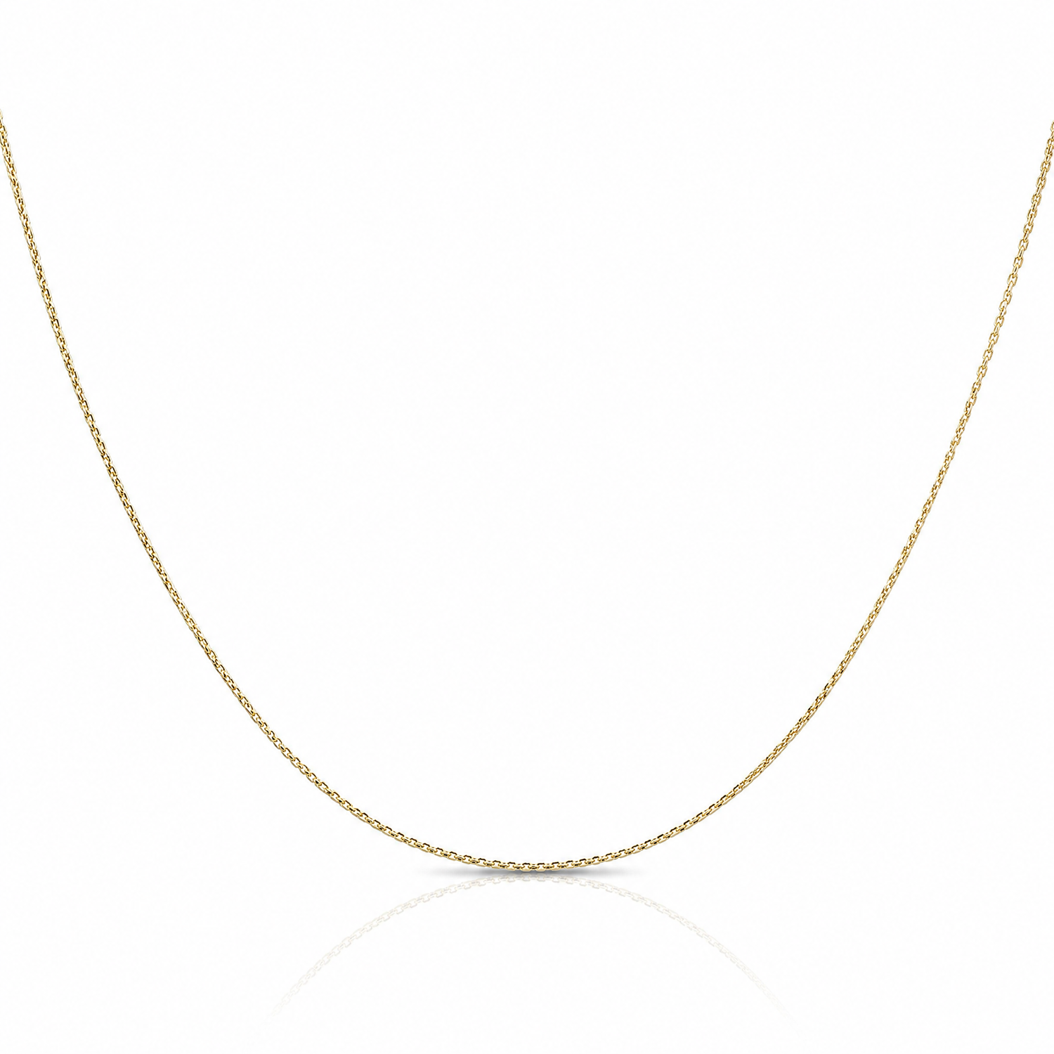 10k .8mm D/C Round Open Link Cable Chain - Lifestyle View