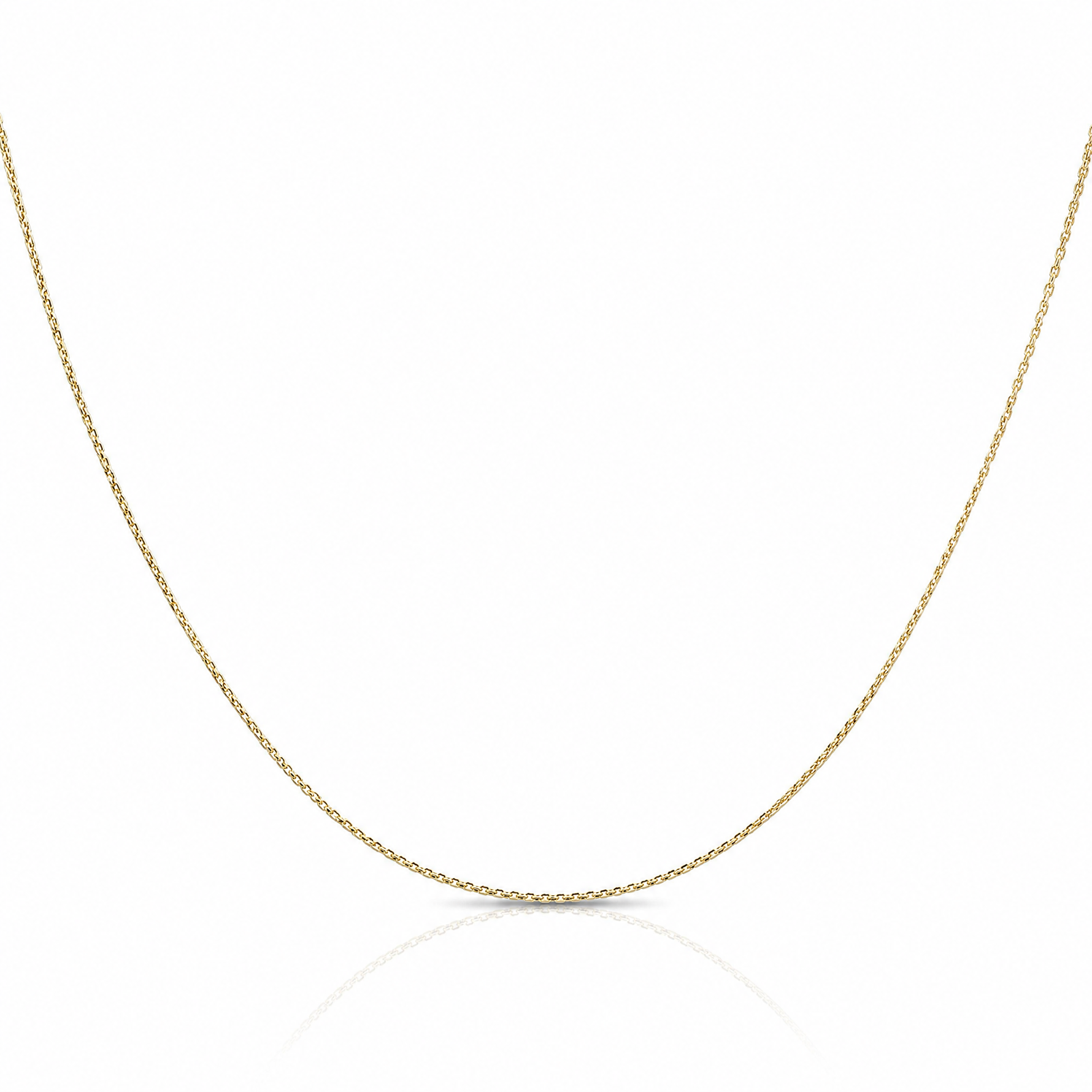 10k .8mm D/C Round Open Link Cable Chain - Lifestyle View