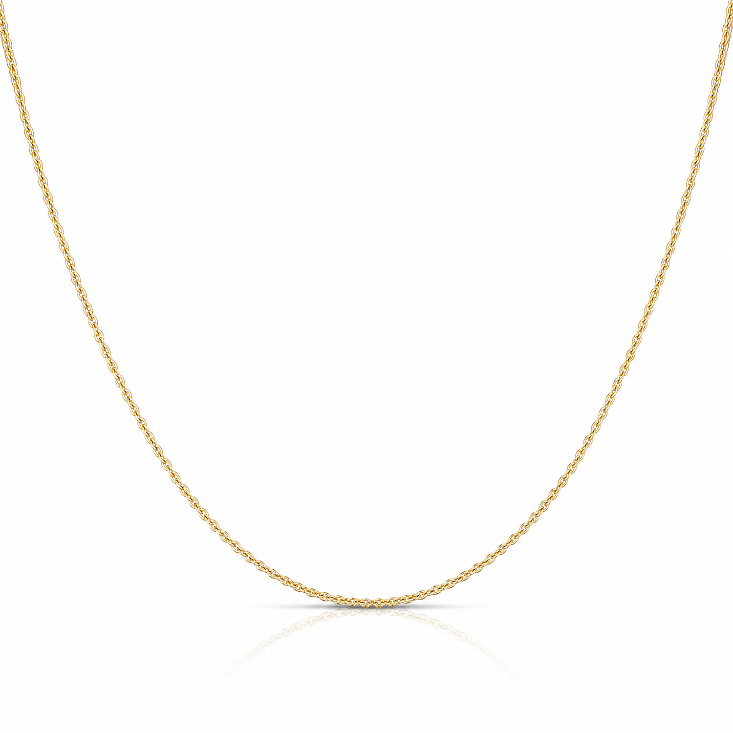 10K 1.2mm Cable Chain - Lifestyle View