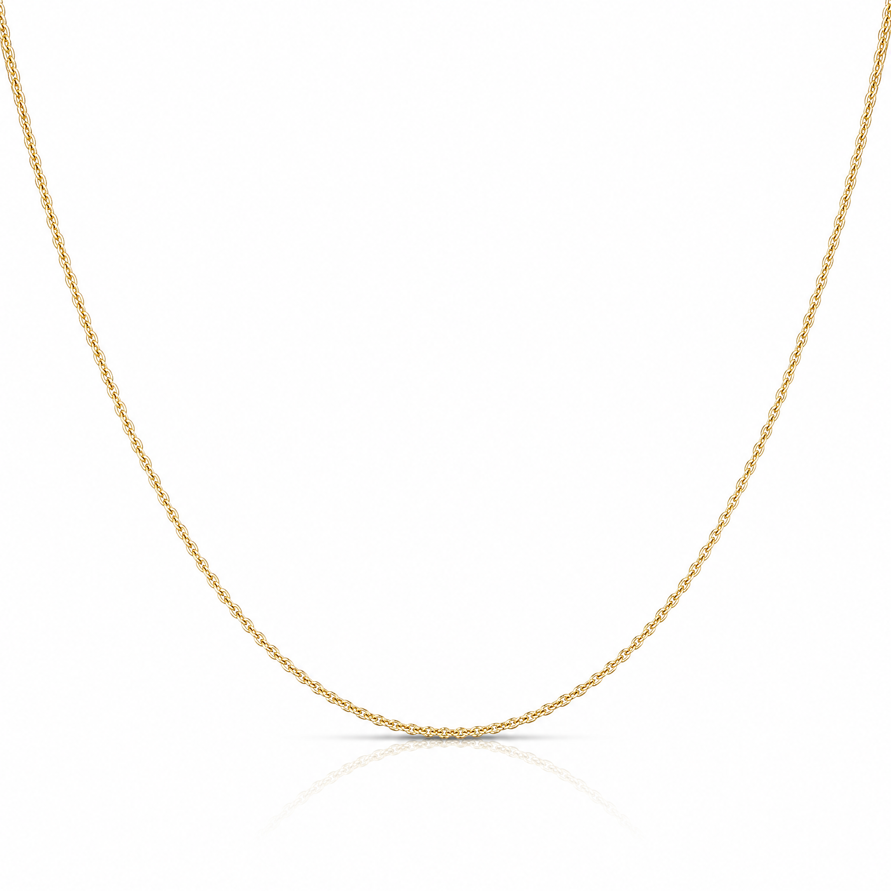 10K 1.2mm Cable Chain - Lifestyle View