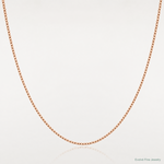 10k Rose Gold .70mm Box Chain - Lifestyle View