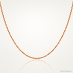 10k Rose Gold .9mm Box Chain - Lifestyle View