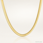10k 2.5mm Silky Herringbone Chain - Lifestyle View