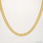 10K 6.5mm Silky Herringbone Chain - Lifestyle View