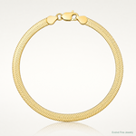 10K 6.5mm Silky Herringbone Chain - Lifestyle View