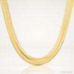 10K 10mm Silky Herringbone Chain - Lifestyle View