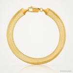 10K 10mm Silky Herringbone Chain - Lifestyle View