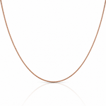 Leslie's 14k Rose Gold .85mm Spiga Chain - Lifestyle View