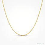 Leslie's 14K Adjustable .55mm Baby Box Chain - Lifestyle View