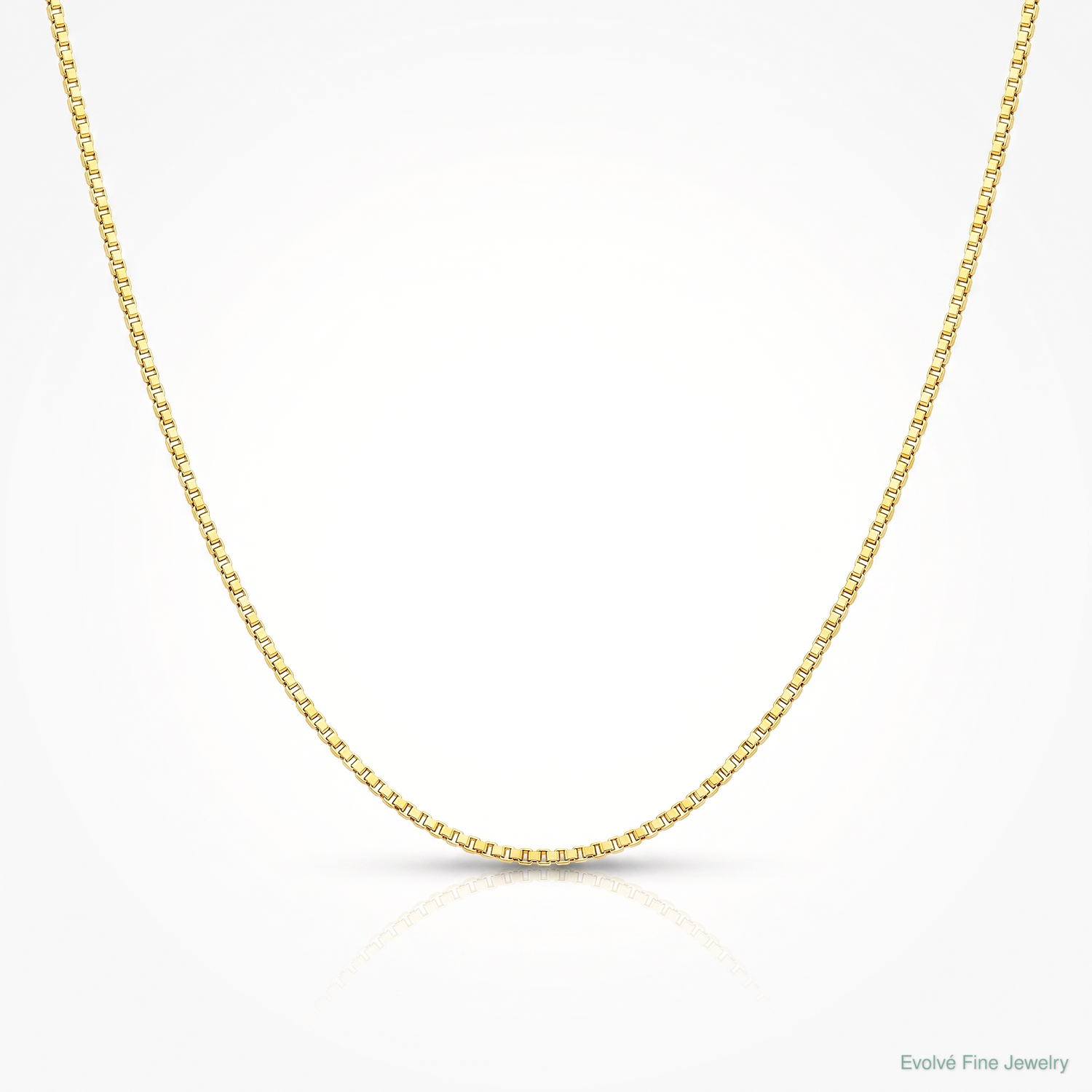 Leslie's 14K Adjustable .55mm Baby Box Chain - Lifestyle View
