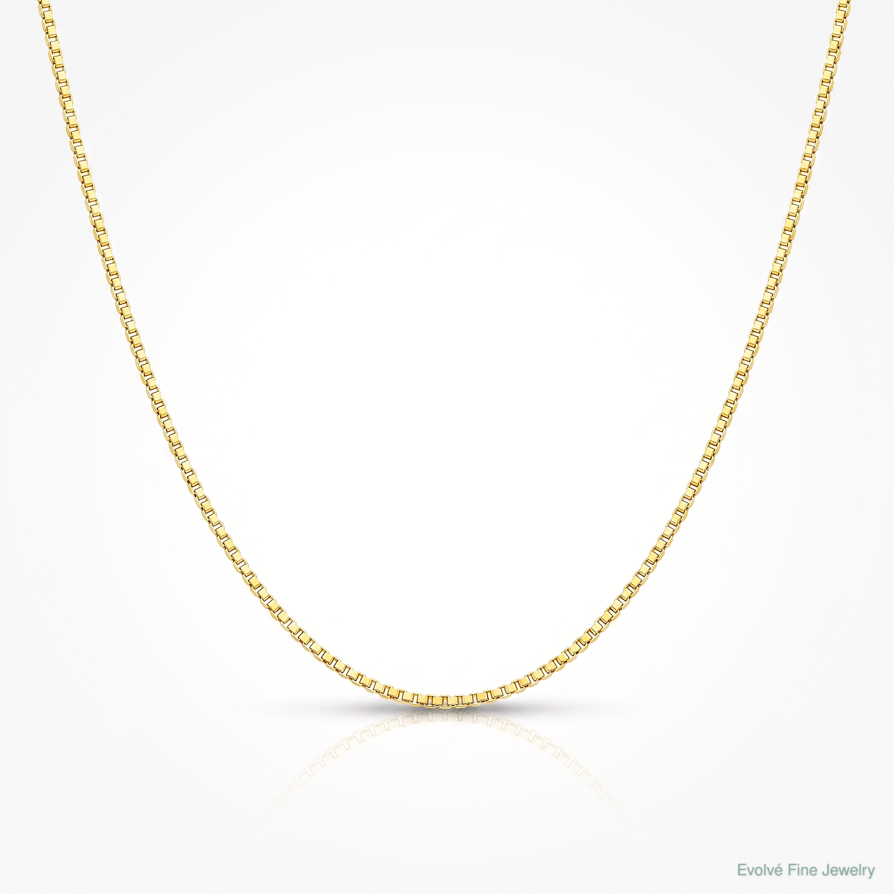 Leslie's 14K Adjustable .55mm Baby Box Chain - Lifestyle View