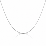 Leslie's 14K White Gold .8mm Box with Lobster Clasp Chain - Lifestyle View