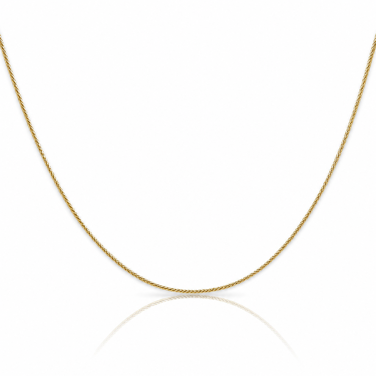 Leslie's 14k .85mm Spiga Chain - Lifestyle View
