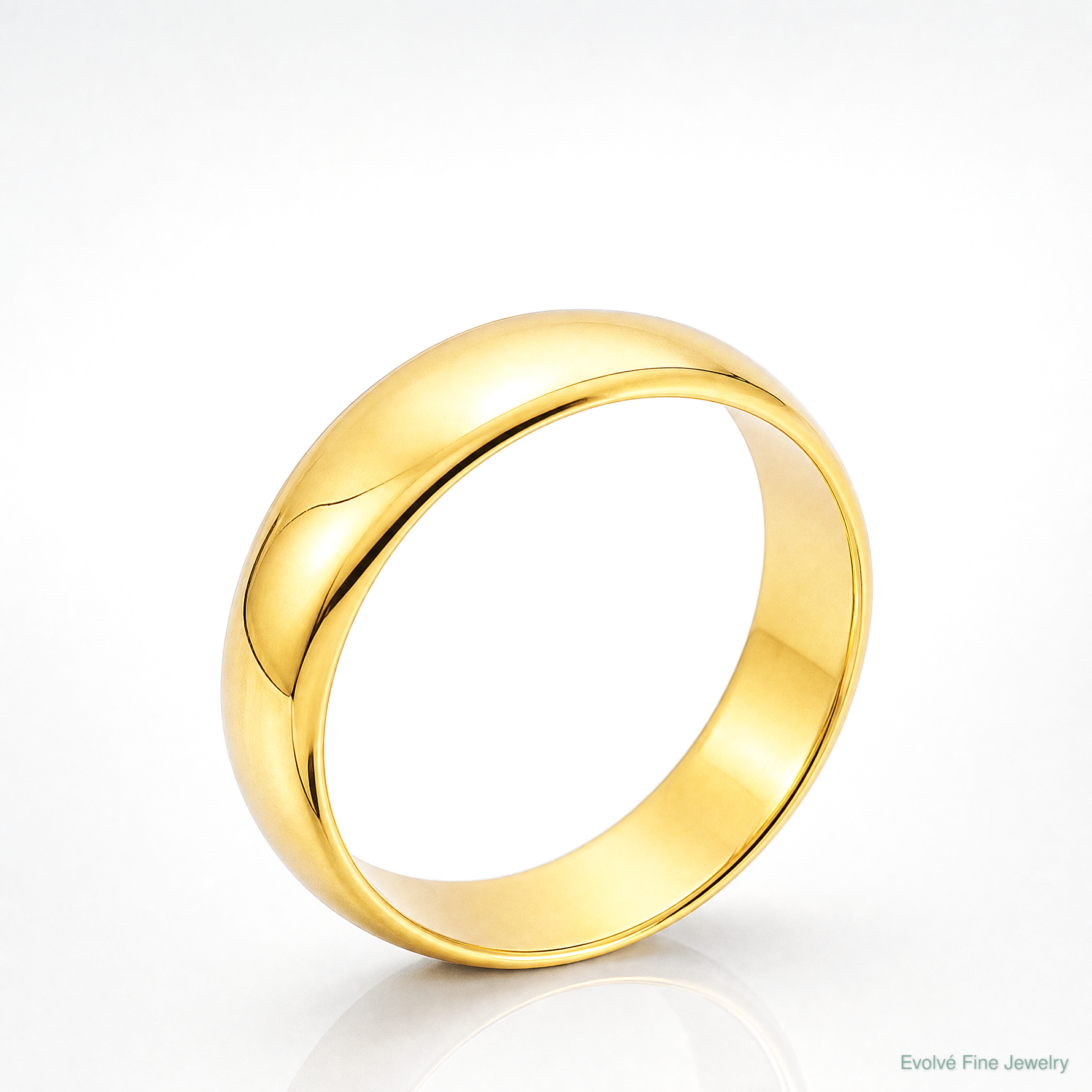 10KY 4mm LTW Half Round Band Size 4 - Lifestyle View