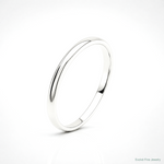 10KW 2mm LTW Half Round Band Size 4 - Lifestyle View