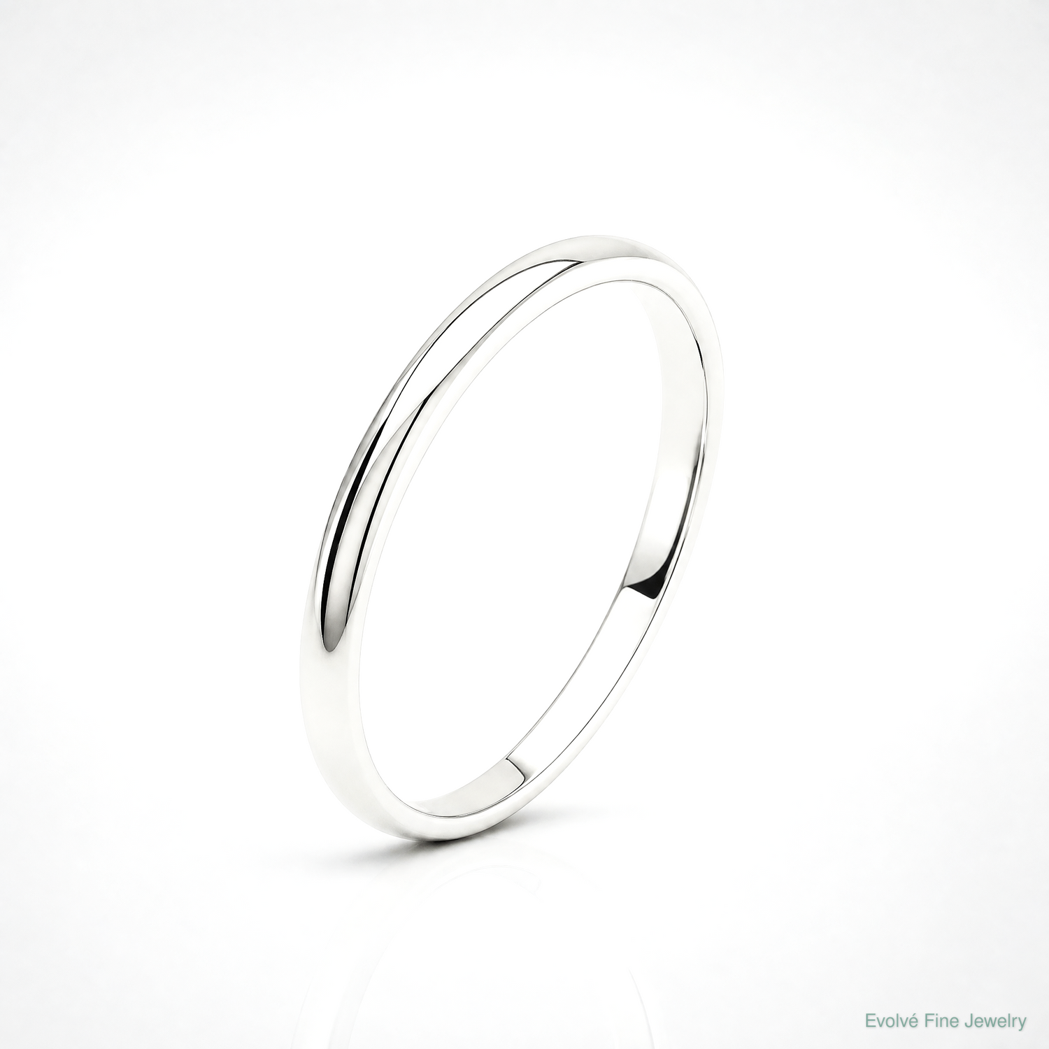 10KW 2mm LTW Half Round Band Size 4 - Lifestyle View