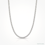 Leslie's 14K White Gold Adjustable 1mm Wheat Chain - Lifestyle View