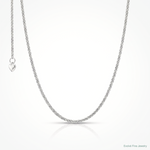 Leslie's 14K White Gold Adjustable 1.4mm Wheat Chain - Lifestyle View