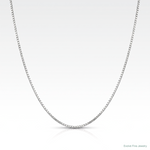 Leslie's 14K White Gold .7mm Box with Lobster Clasp Chain - Lifestyle View