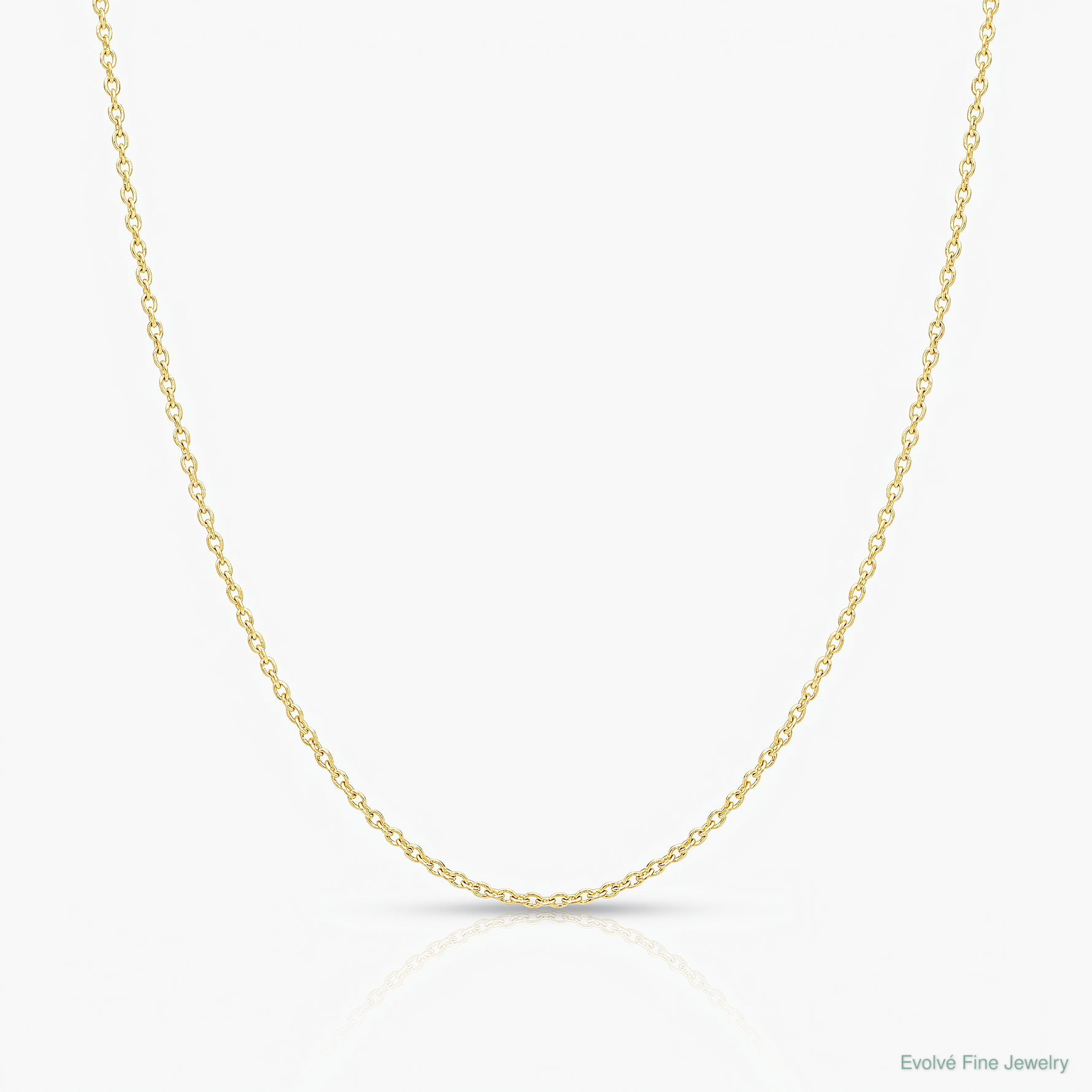 14k .4 mm Carded Cable Rope Chain - Lifestyle View