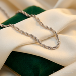 Leslie's 14K White Gold 1.3mm Loose Rope Chain - Lifestyle View
