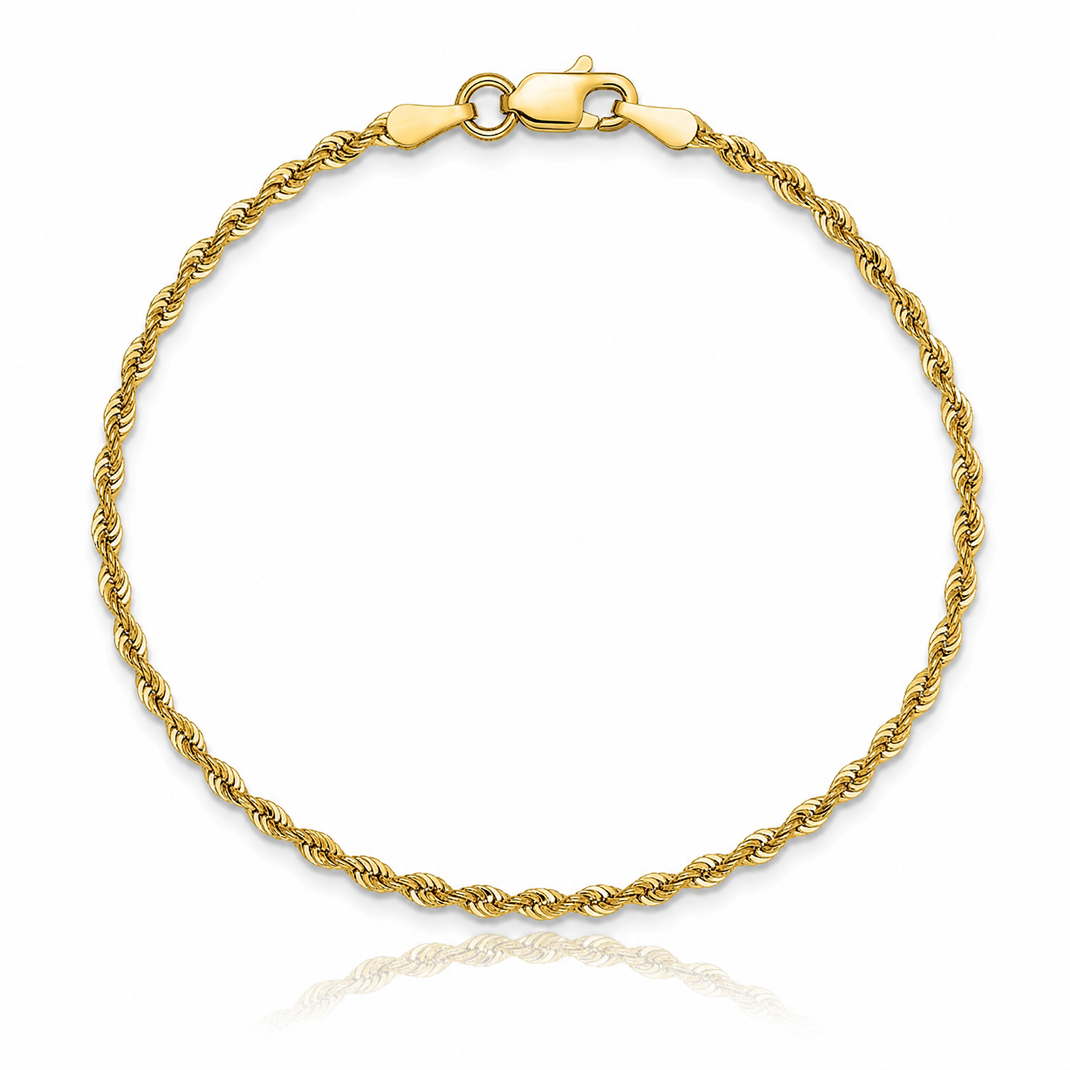 Leslie's 10k 1.85mm D/C Quadruple Rope Chain - Lifestyle View