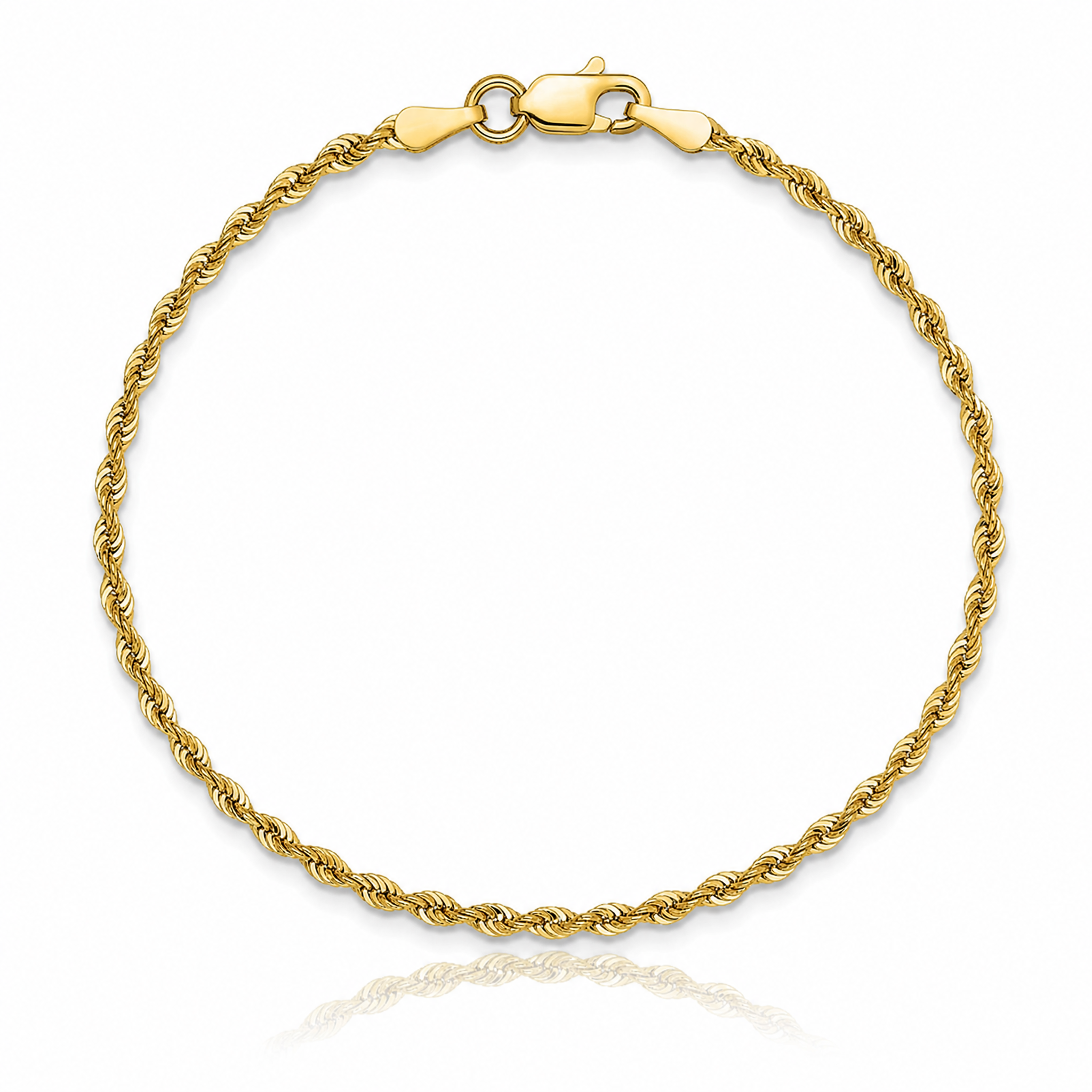 Leslie's 10k 1.85mm D/C Quadruple Rope Chain - Lifestyle View