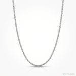 Leslie's 10k White Gold .85mm Spiga Chain - Lifestyle View
