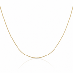Leslie's 10k .5mm Baby Box with Lobster Clasp Chain - Lifestyle View